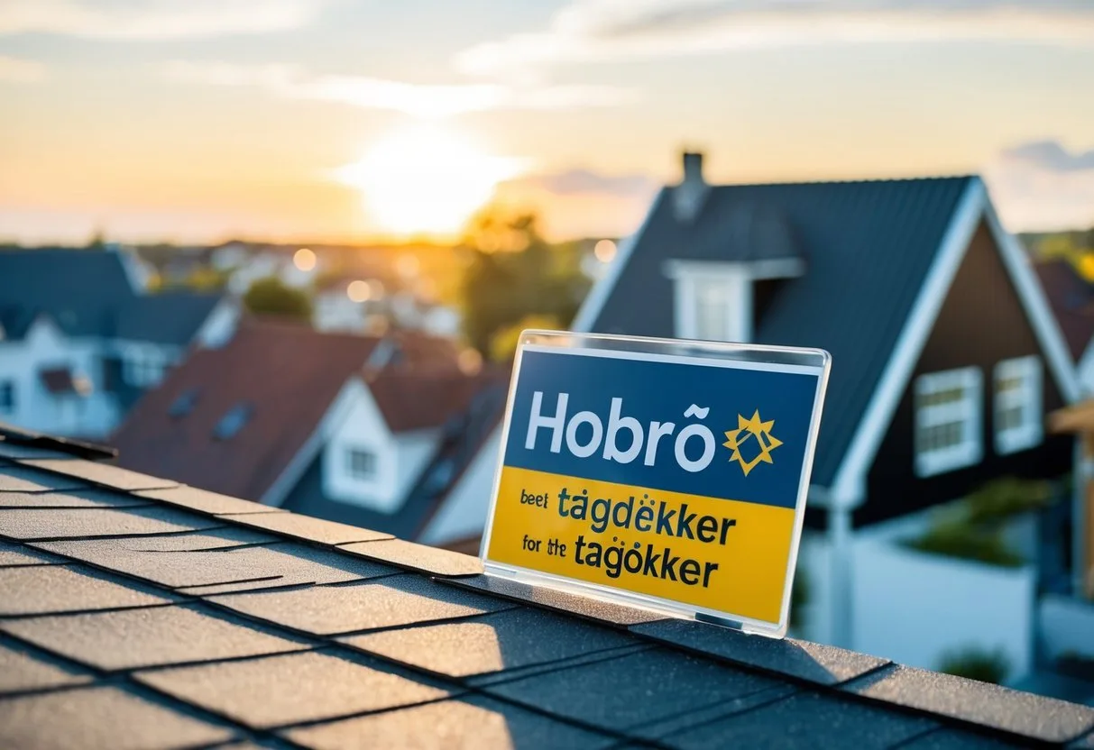 En boligejer i Hobro gennemgår omhyggeligt online bedømmelser og anmeldelser for at finde den bedste tagdækker til deres tagprojekt